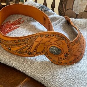 Vintage 1970’s Leather Bird Belt